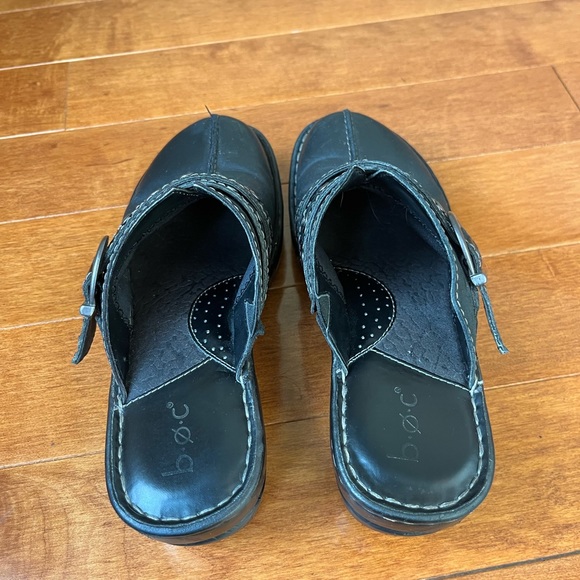 BOC Born Black Leather Clogs Size 7M - Picture 4 of 11